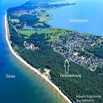 Zempin von oben - zwischen Ostsee und Achterwasser