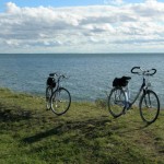 Mit dem Fahrrad am Achterwasser