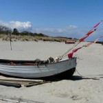 Fischerboot am Strand von Zempin